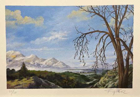 Art work by Gordon  Faggetter Estate  - lithography paper 